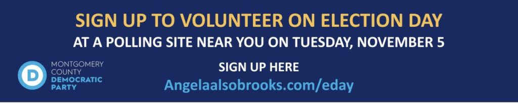 Volunteer at the polls on Election Day, November 5.