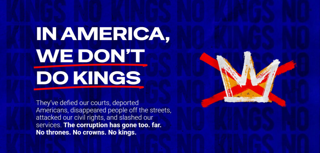 No Kings graphic
